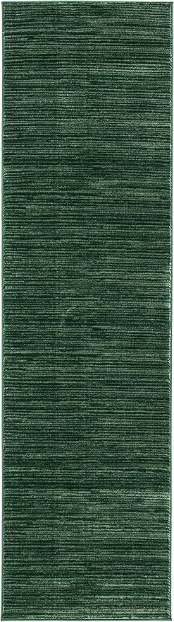 SAFAVIEH Vision Collection Runner Rug - 2'2" x 10', Dark Green, Modern Ombre Design, Non-Shedding & Easy to Clean, Ideal for Foyer, Hallway, Bedroom (VSN606Y)