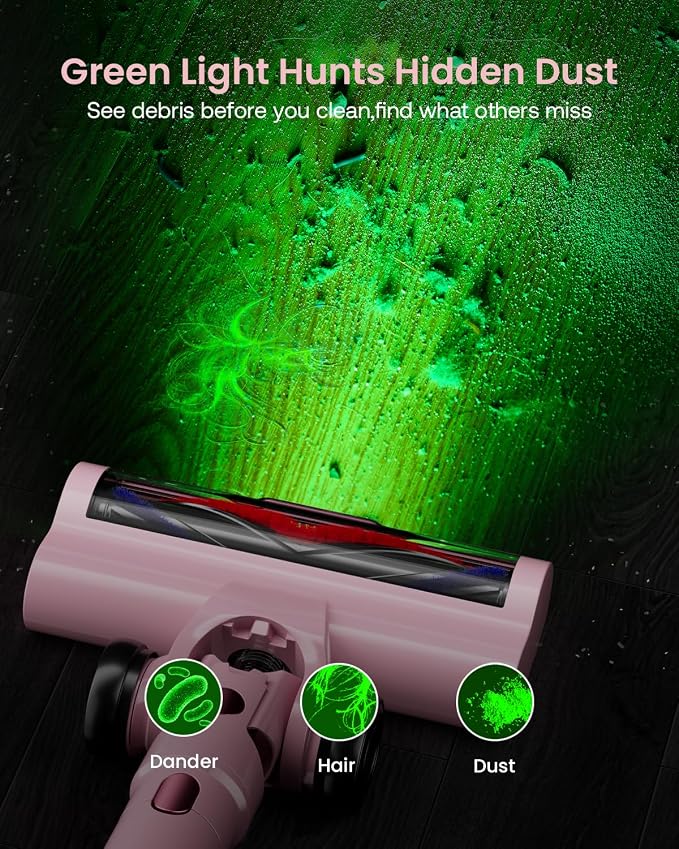 Cordless Vacuum Cleaner for Home, Upgraded 60Kpa Powerful Suction Pet Hair - Image 6
