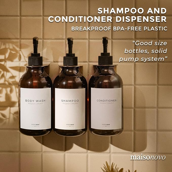 MaisoNovo Shampoo and Conditioner Dispenser - Image 3