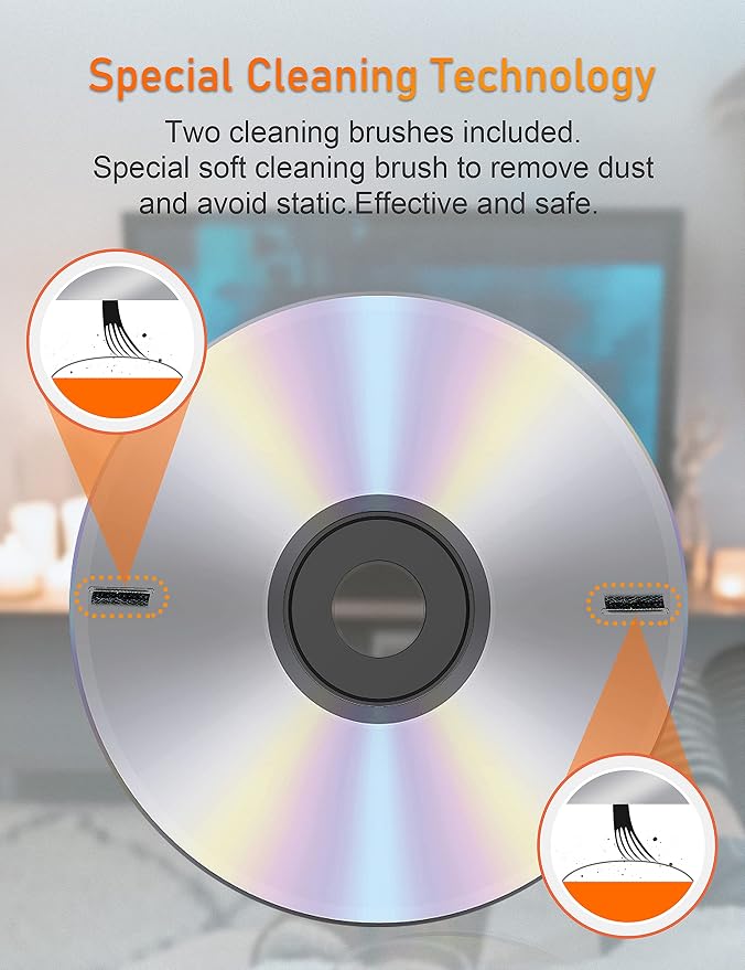 Arsvita CD Laser Lens Cleaner Disc Cleaning Set - Image 2