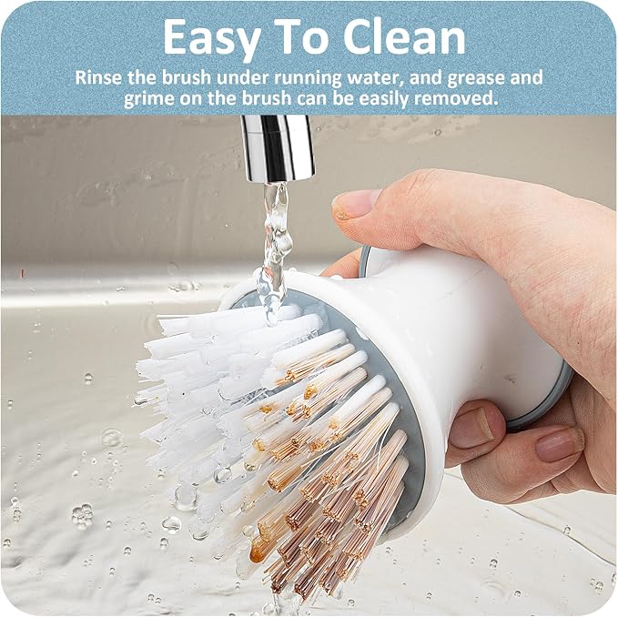 Dish Brush with Tray, Premium Kitchen Brushes - Image 4
