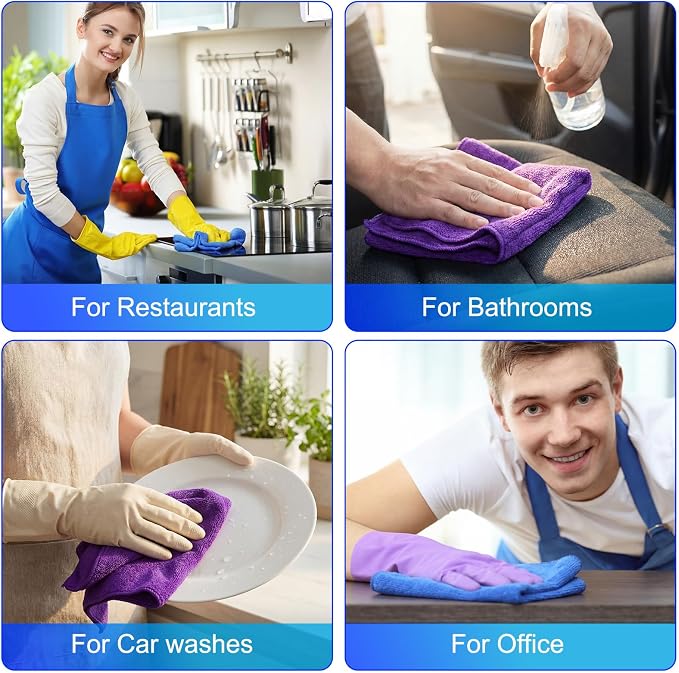 Nuenen 60 Pcs Microfiber Cleaning Cloths - Image 6