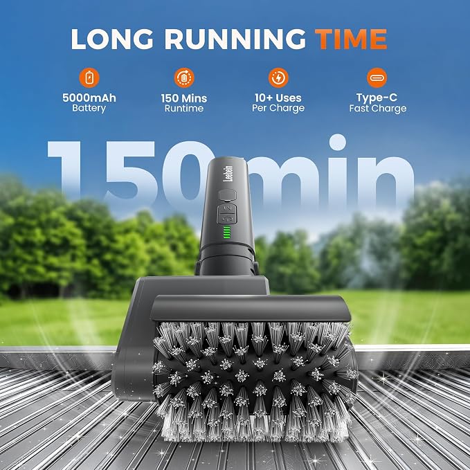 Leebein Electric Grill Brush for Outdoor, 2026 Upgraded BBQ Grill Cleaner - Image 3