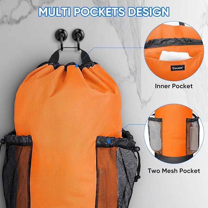 BALEINE 120L Laundry Bag Backpack, 900D Oxford Fabric Large Travel Laundry Bags - Image 3