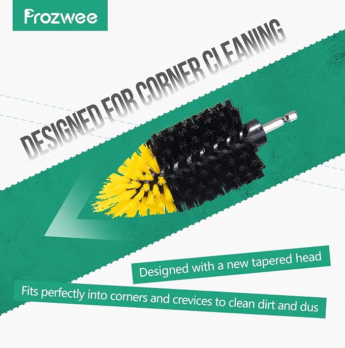 2PACK Tile Corner Drill Brush Set, - Image 2