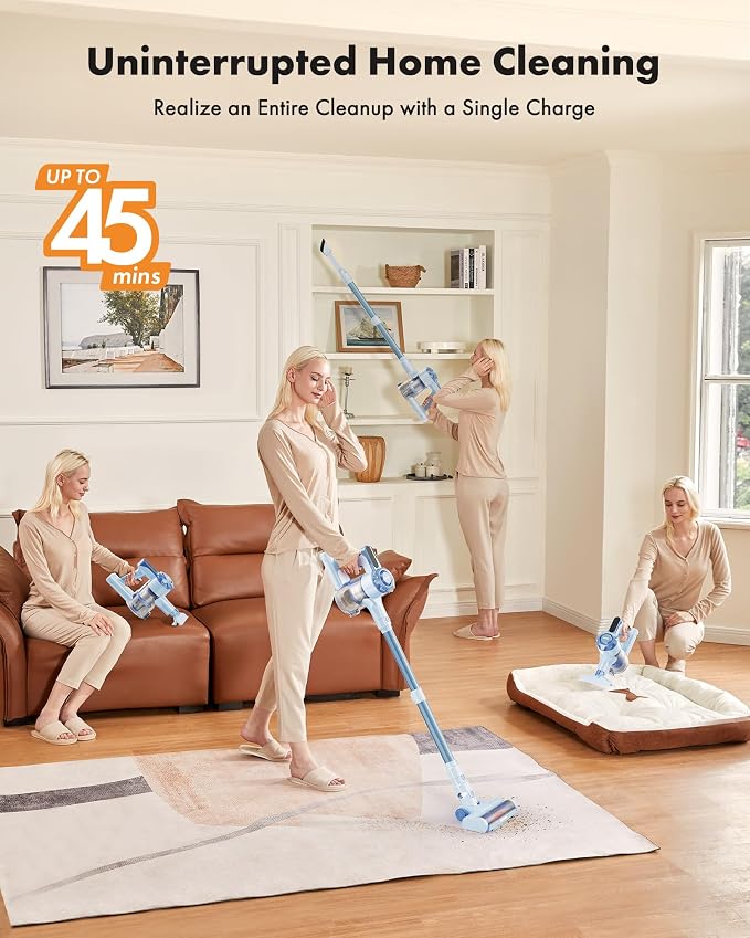 Trucozie Cordless Vacuum Cleaner, 8-in-1 Lightweight Stick Vacuum - Image 4