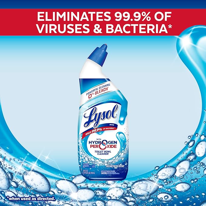 Lysol Toilet Bowl Cleaner Gel, For Cleaning and Disinfecting, Bleach Free - Image 4