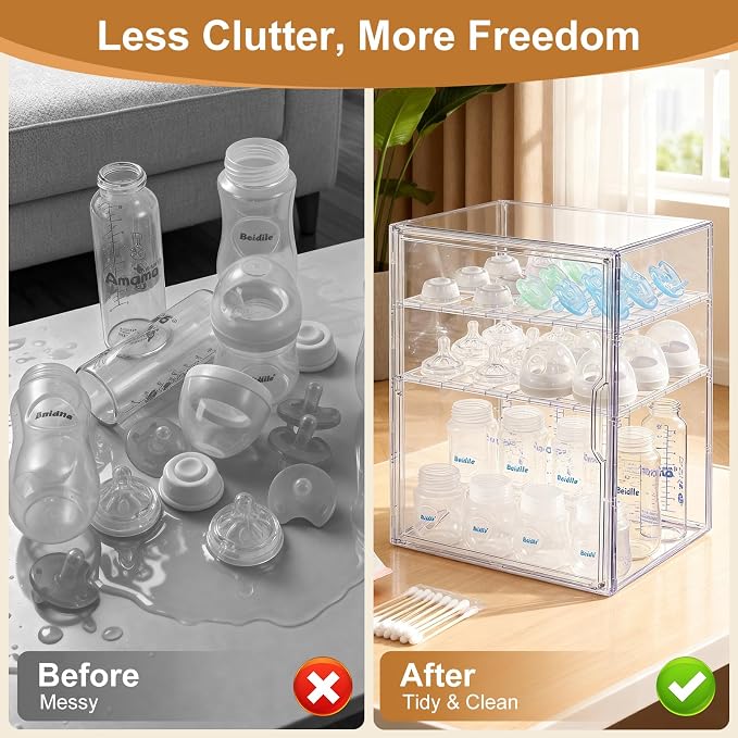 Baby Bottle Organizer – 3-Tier Bottle Storage Organizer Baby - Image 3