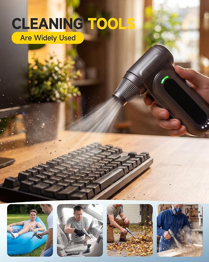 Electric Compressed Air Duster, 170000RPM High-Speed Cordless Air Blower - Image 5