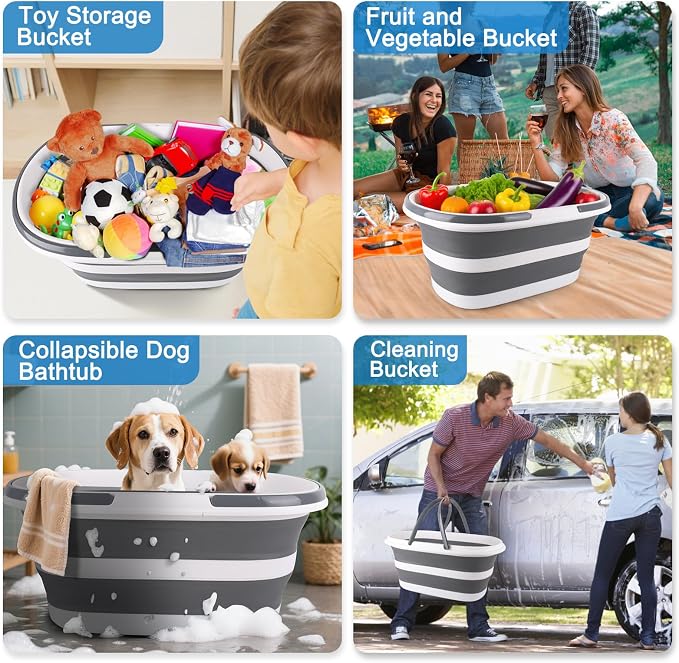 Extra Large Collapsible Bucket 35L Mop Bucket - Image 6