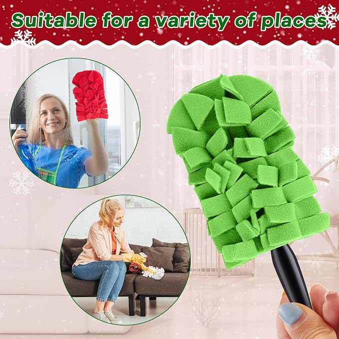 Zubebe 12 Pcs Duster Refill Reusable Fleece Duster Refills Feather Flat Dusters - Image 4