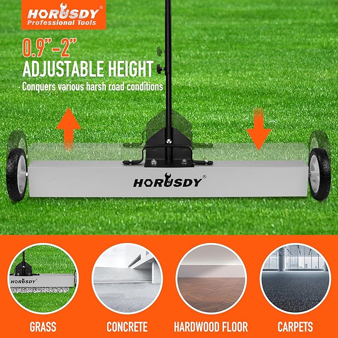 HORUSDY 36-Inch Rolling Magnetic Sweeper - Image 7