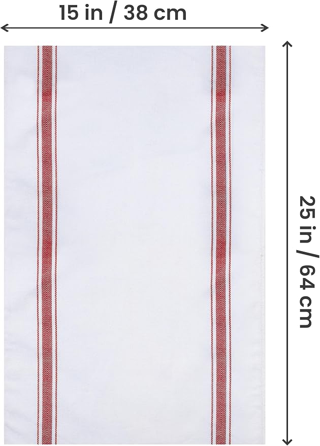 Utopia Towels Red Dish Towels 100% Ring Spun Cotton Highly Absorbent & Reusable - Image 6