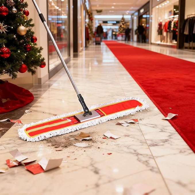 Heavy-Duty 36" Commercial Dust Mop & Floor Sweeper - Image 8