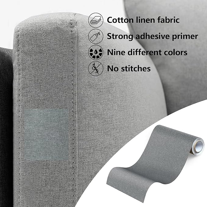 Fabric Repair Patches, Linen Repair Tape Self-Adhesive Fabric Patches Durable - Image 4