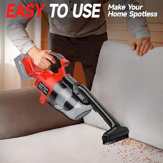 Cordless Vacuum for Milwaukee M18 Battery, Handheld Vacuum Cleaner for Home Pet - Image 8