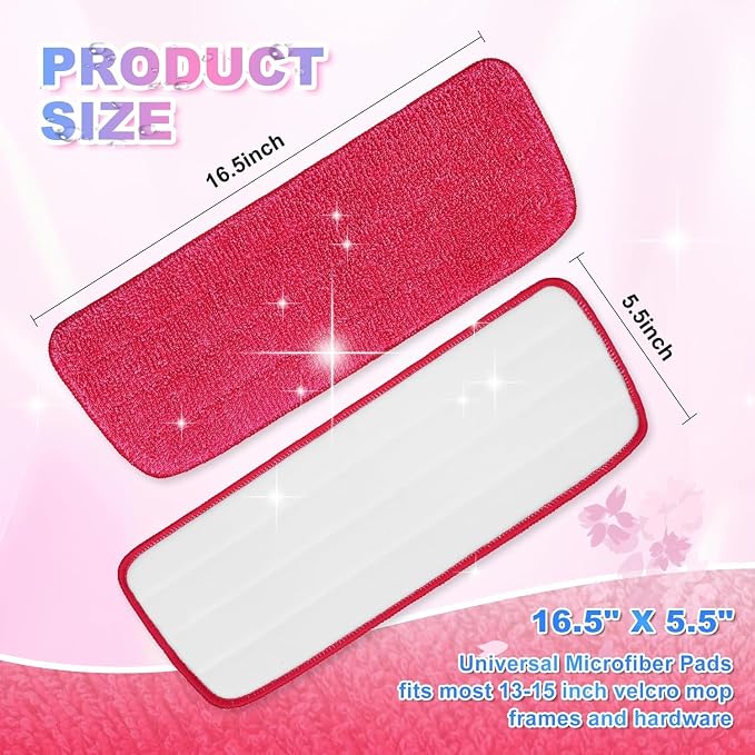 Replacement Microfiber Mop Pads Reusable Compatible - Image 2