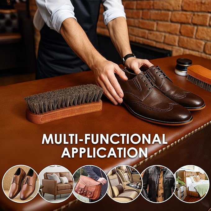 6.7" Horsehair Shoe Shine Brush - Image 6