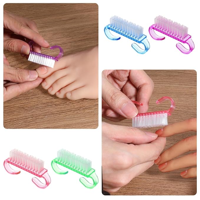 20 PCS Nail Brush for Cleaning Fingernails, Nylon Nail Cleaning Brush, Small - Image 4