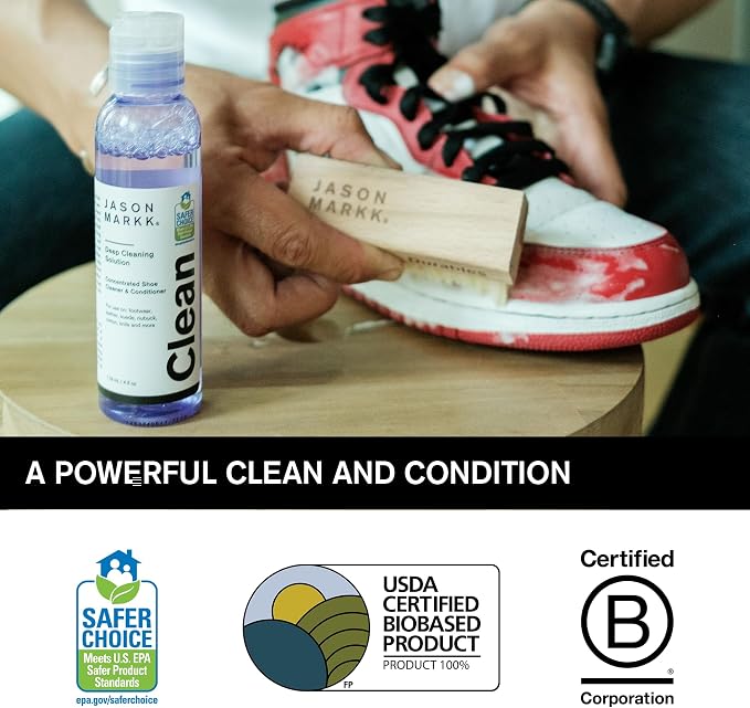 Jason Markk Deep Cleaning Solution, Shoe Cleaner, Cleans & Conditions, Sneaker - Image 2