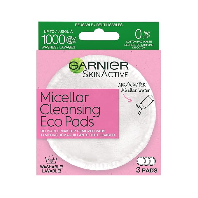 Garnier Micellar Cleansing Eco Pads, 3 Ultra-soft Microfiber Pads - Image 5