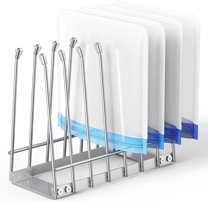 Reusable Bag Drying Rack, Foldable Metal Stand by Josmimic