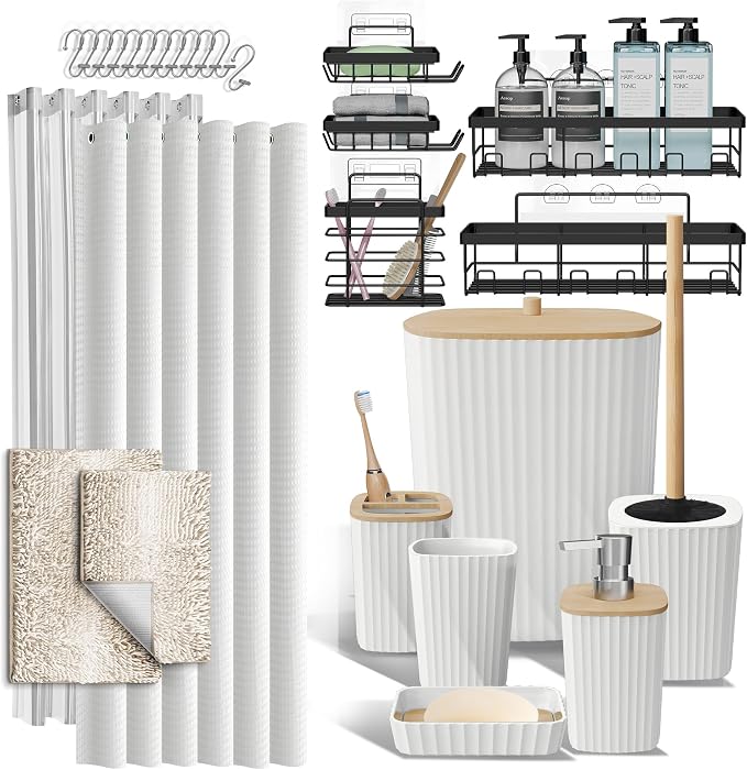 Clara Clark Bathroom Accessories Set by ClaraClark
