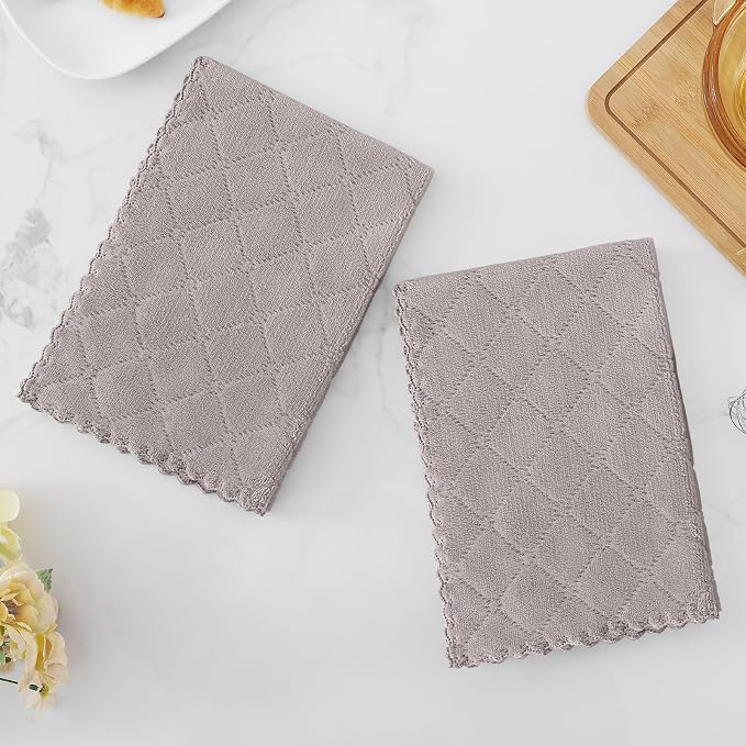 Homaxy 12 Pack Dish Towels for Kitchen, Super Soft and Absorbent Coral Velvet - Image 7