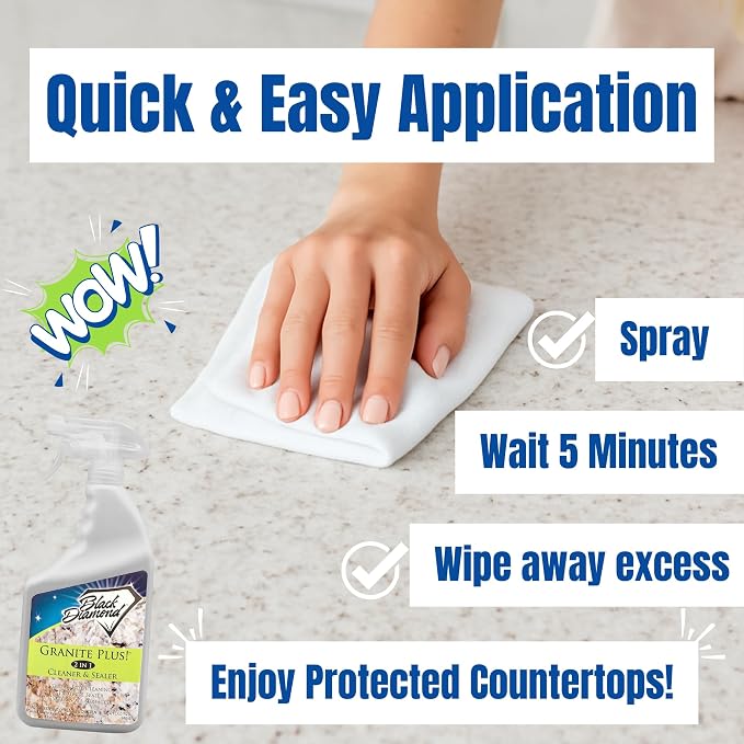 Black Diamond Stoneworks GRANITE PLUS! 2 in 1 Cleaner & Sealer - Image 5