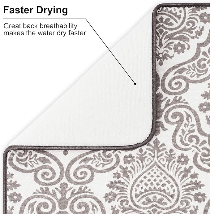 Subekyu Dish Drying Mats for Kitchen, Ultra Absorbent Microfiber Drying Mat - Image 3
