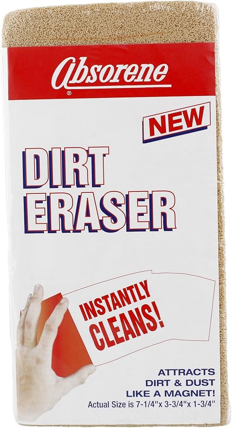 Absorene Dirt Eraser Large Beige 1 3/4"H x 3 3/4"W x 7 1/4"D by Unknown