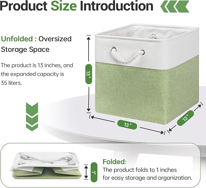 13x13 Inch Cube Storage Bins - Image 5