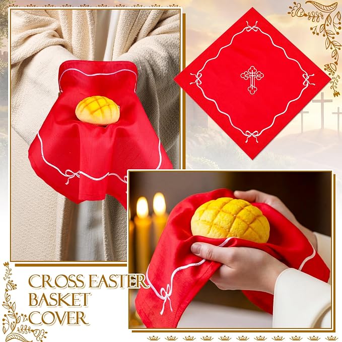 Easter Orthodox Pascha Basket Cover Table Decoration Easter Religious Gift - Image 3
