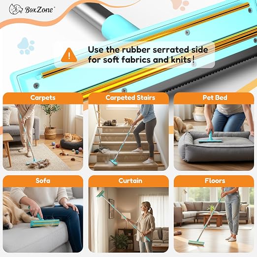 3 In 1 Carpet Rake for Pet Hair Removal Tool - Image 6