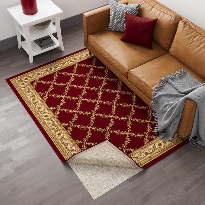 Ottomanson 7'8" x 12' Non-Slip Rug Pad Gripper 1/12 Inch Ultra Thin Dual - Image 9