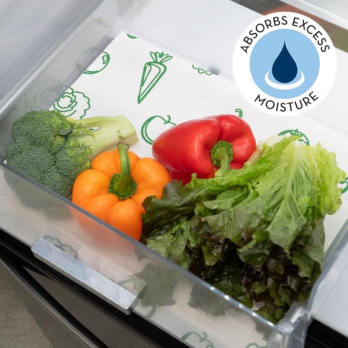Refrigerator Liners, Shelf Liner, Absorbent Fridge Liners, 12 Inch x 24 Inch - Image 2