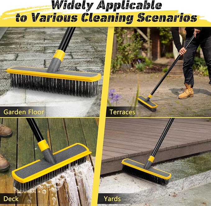 Heavy Duty Broom Wire Floor Scrub Brush - Image 2