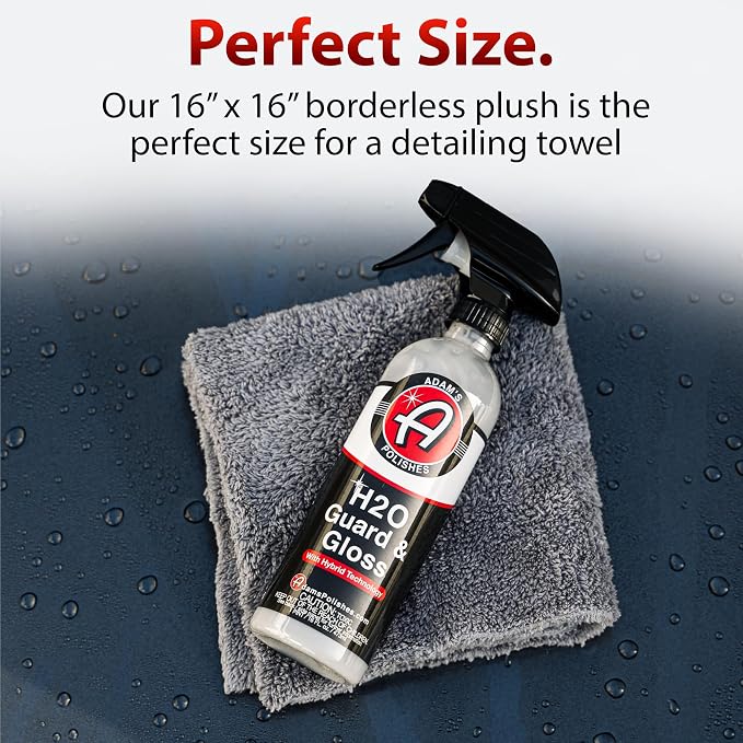 Adam's Borderless Grey Microfiber Towel - Image 5