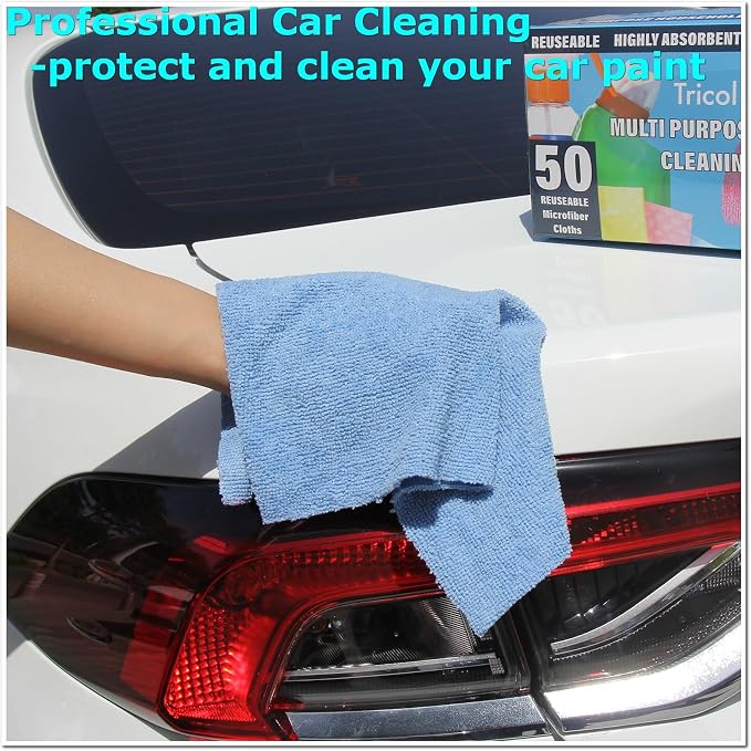 Tricol Clean Profesional Resuable Lint Free Microfiber Edgeless Cleaning Cloth - Image 5