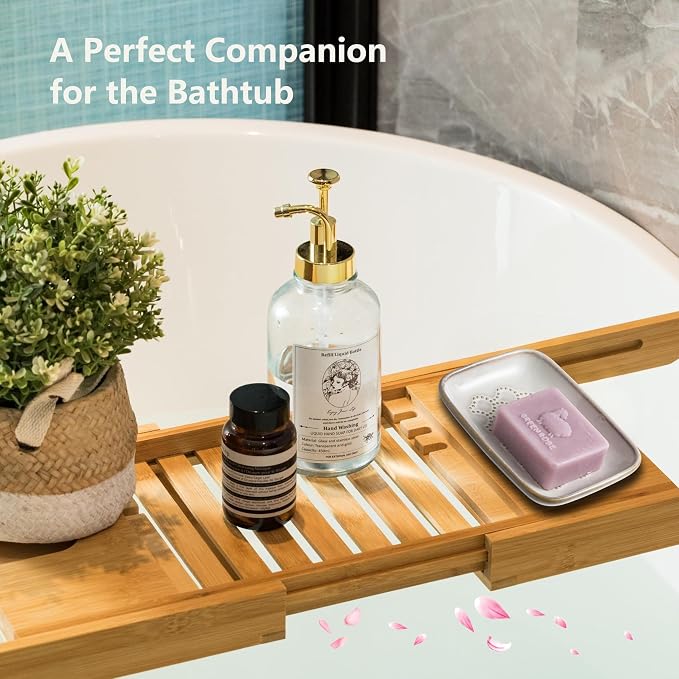 Gomakren Soap Dish for Shower, Ceramic Soap Dishes for Bar Soap Sponge - Image 6