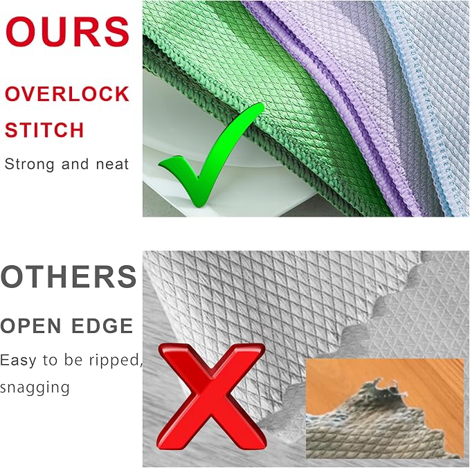 XXL Streak Free 40x50cm Glass Cleaning Cloth, Lint Free Nanoscale Microfiber - Image 3