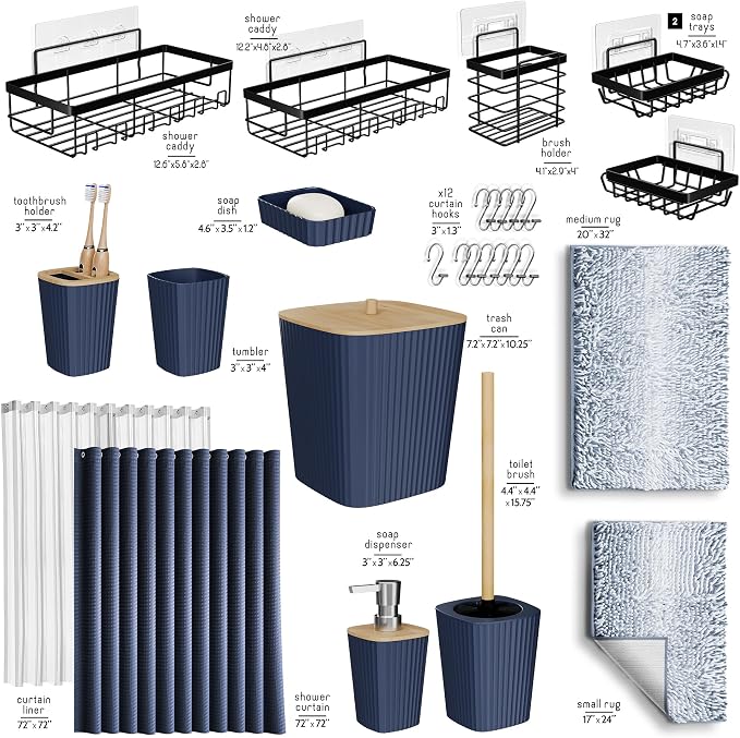 Clara Clark Bathroom Accessories Set - Image 3