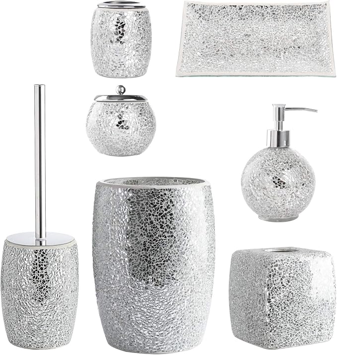 WHOLE HOUSEWARES Modern Toilet Brush Set - Image 2