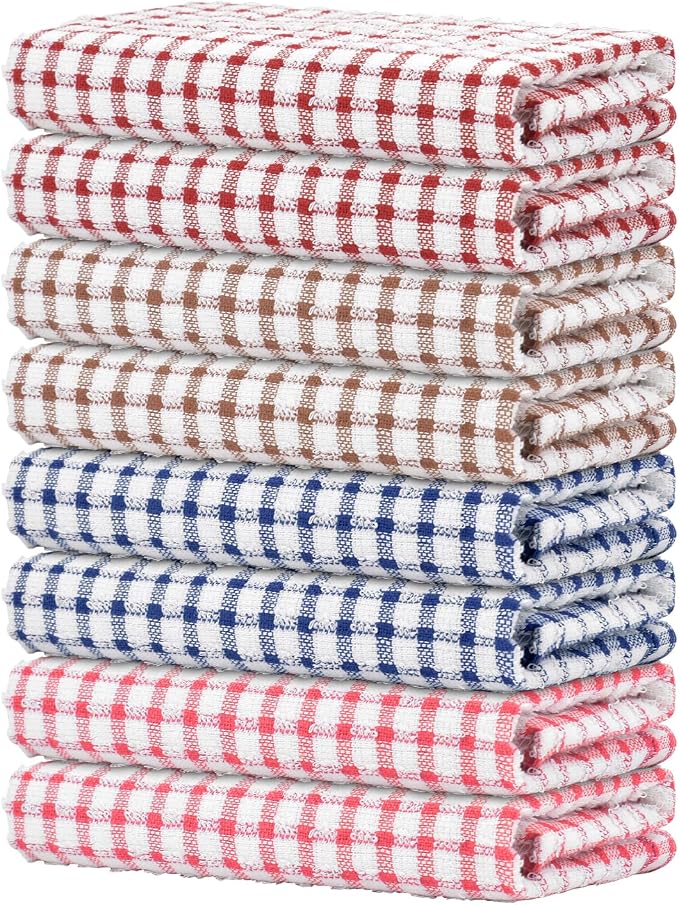 Nialnant 8 Pack Kitchen Towels, Dish Towels by Nialnant