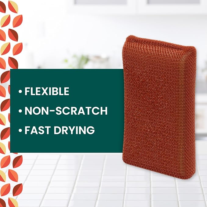 Scotch-Brite Harvest Dobie Scrubbing Pads, Non-Scratch Kitchen Sponge - Image 2