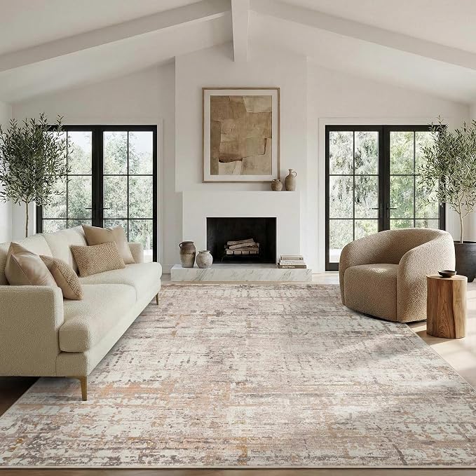 8x10 Modern Abstract Area Rugs, Large Soft Rugs - Image 2