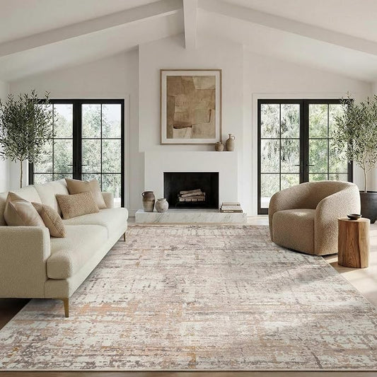 8x10 Modern Abstract Area Rugs, Large Soft Rugs - Image 2