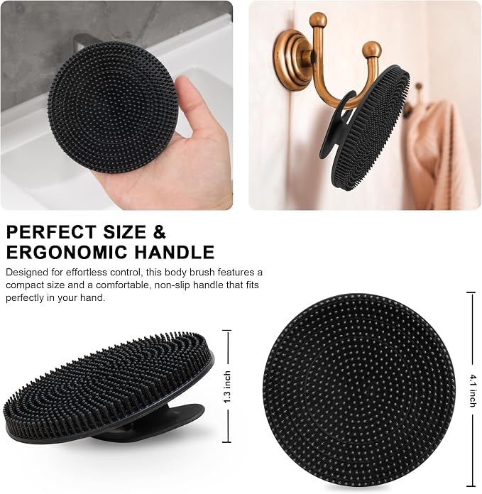 INNERNEED Food Grade Silicone Body Scrubber Gentle Exfoliating Brush - Image 2