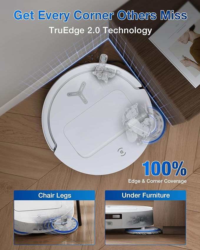 ECOVACS DEEBOT T50 PRO Omni Robot Vacuum and Mop, 3.19” Ultra-Slim, 000Pa - Image 3