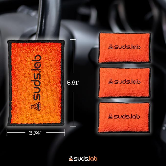 Suds Lab DS Microfiber Detailing Scrub Pad 2 Pack - Image 6